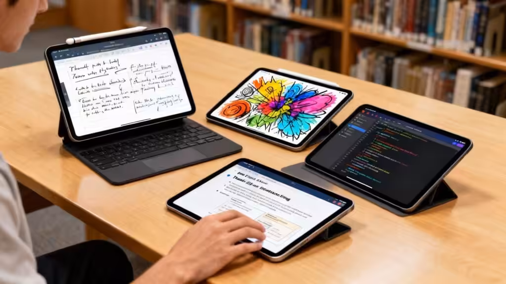 The 7 Best iPads for Students on Campus best ipad for students ipad workspace