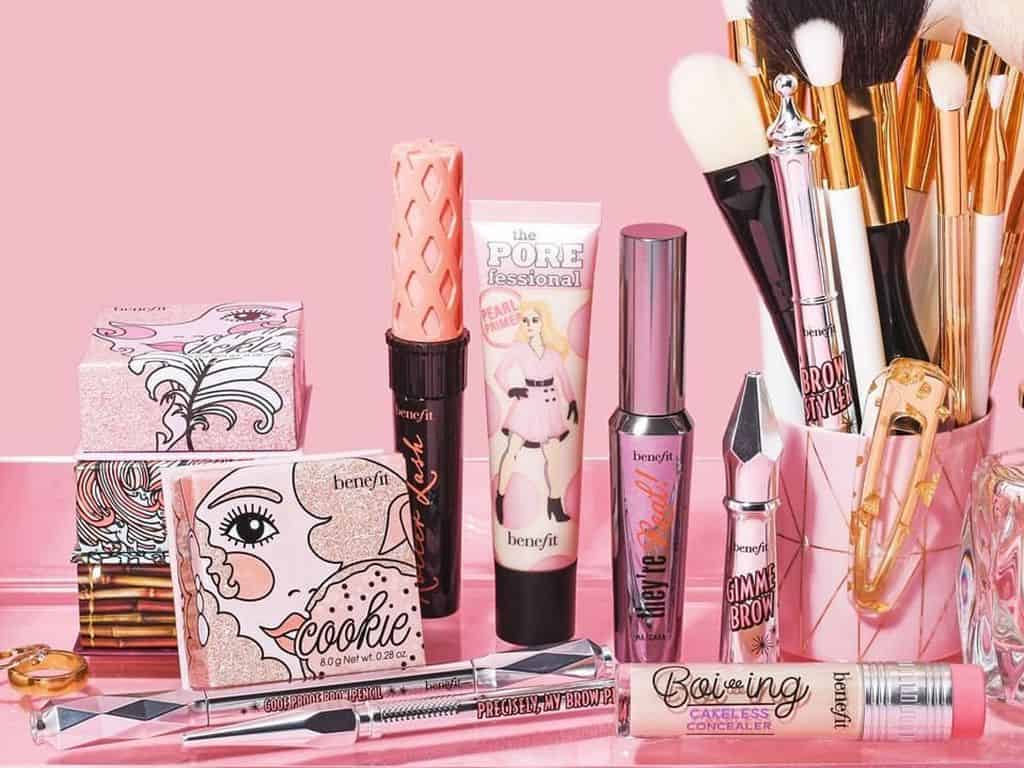 benefit makeup showcase products