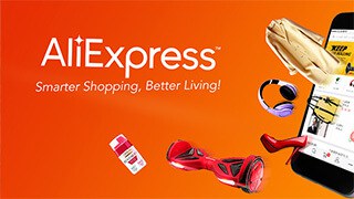 Aliexpress shopping showcase of the app