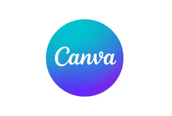 Canva logo blue